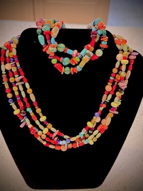 Rocki Gorman Southwestern necklace and bracelet.